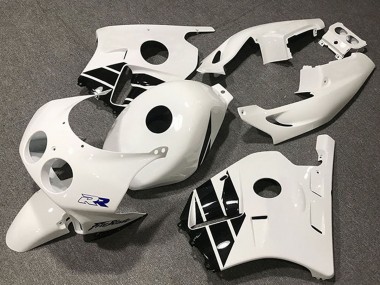 Purchase 1990-1998 White Glossy Black Honda CBR250RR Motorcycle Fairings UK