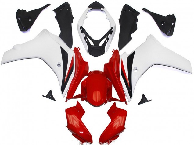 Purchase 2011-2013 White Red Glossy Black Honda CBR600F Abs Motorcycle Fairings UK