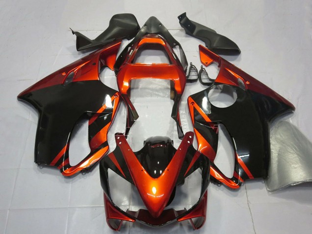 Purchase 2001-2003 Orange Glossy Black Honda CBR600 F4i Motorcycle Fairings UK