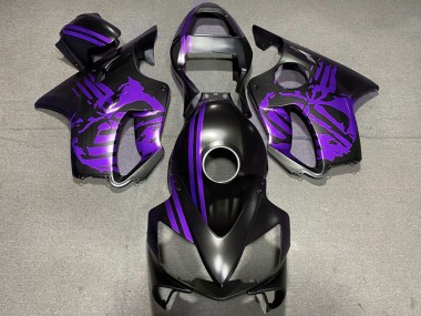 Purchase 2001-2003 Purple Matte Black Skull Honda CBR600 F4i Motorcycle Fairings UK