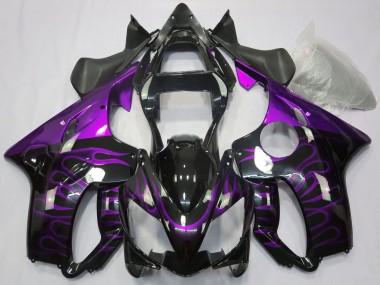 Purchase 2001-2003 Glossy Black Purple Flame Honda CBR600 F4i Motorcycle Fairings UK