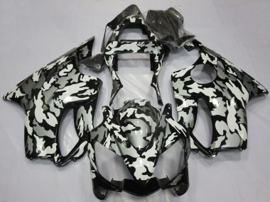 Purchase 2001-2003 White Grey Black Camouflage Honda CBR600 F4i Motorcycle Fairings UK