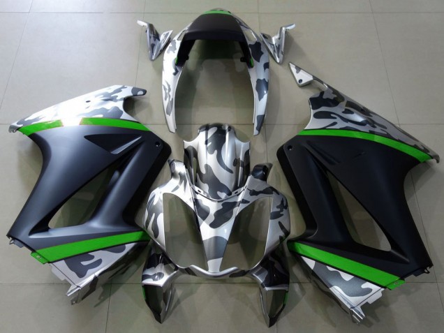 Purchase 2002-2013 Grey Camouflage Green Matte Black Honda VFR 800 Motorcycle Fairings UK