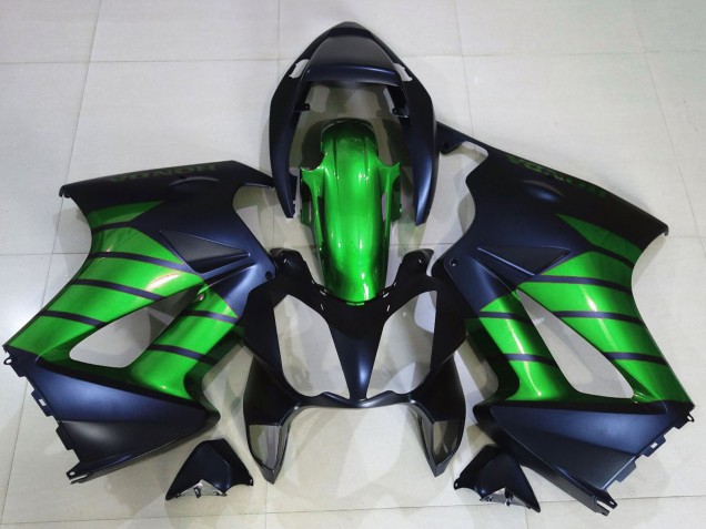 Purchase 2002-2013 Green Matte Black Honda VFR 800 Motorcycle Fairings UK