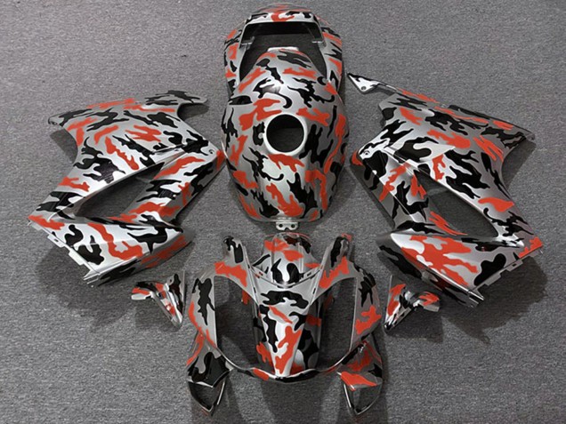 Purchase 2002-2013 Red Camouflage Honda VFR 800 Motorcycle Fairings UK