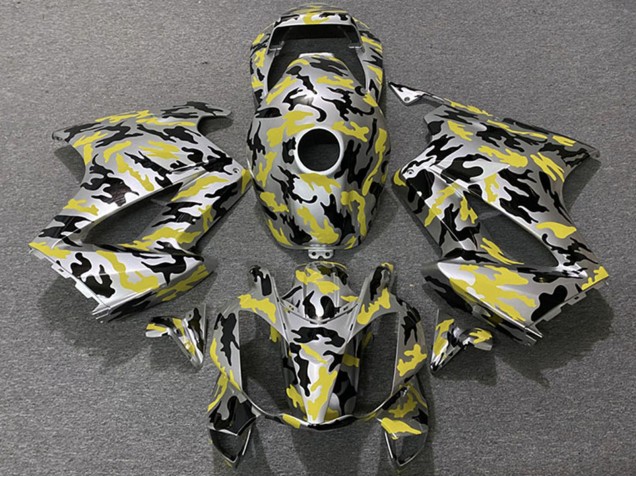 Purchase 2002-2013 Yellow Camouflage Honda VFR 800 Motorcycle Fairings UK