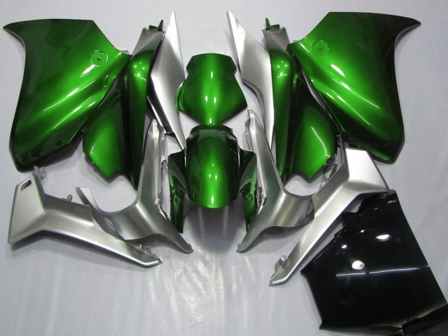 Purchase 2010-2014 Silver Green Honda VFR 1200 Motorcycle Fairings UK