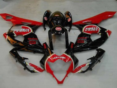 Purchase 2005-2006 Glossy Black Red White Lucky Strike Suzuki GSXR 1000 Motorcycle Fairings UK