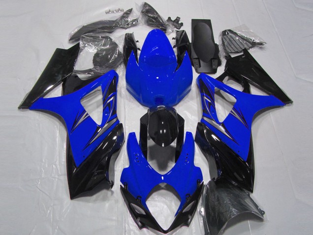Purchase 2007-2008 Blue Glossy Black Suzuki GSXR 1000 Motorcycle Fairing UK