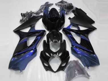 Purchase 2007-2008 Blue Glossy Black Suzuki GSXR 1000 Motorcycle Fairings UK
