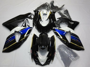 Purchase 2009-2016 Blue White Gold Black Suzuki GSXR 1000 Motorcycle Fairings UK