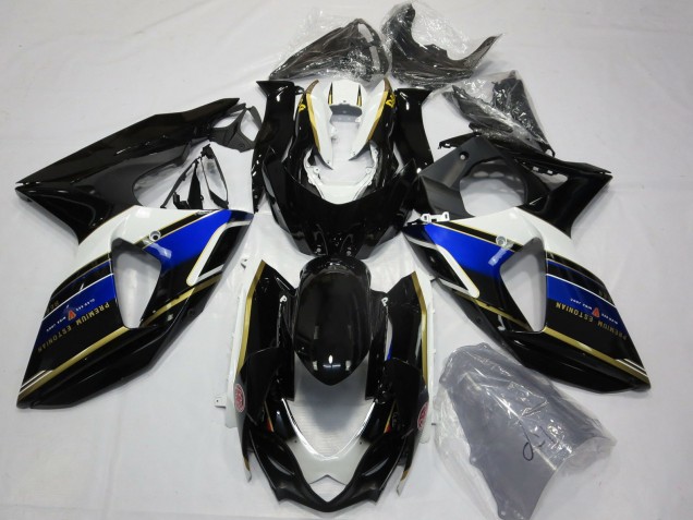 Purchase 2009-2016 Blue White Gold Black Suzuki GSXR 1000 Motorcycle Fairings UK