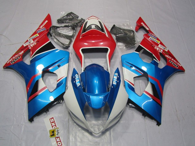 Purchase 2003-2004 Red Blue White Suzuki GSXR 1000 Motorcycle Fairings UK