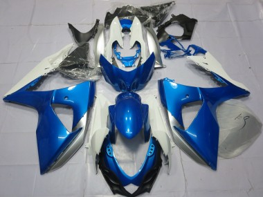 Purchase 2009-2016 Blue White Suzuki GSXR 1000 Motorcycle Fairings UK