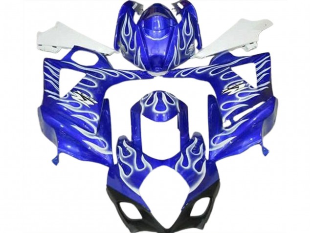 Purchase 2007-2008 Blue White Flame Suzuki GSXR 1000 Motorcycle Fairings UK