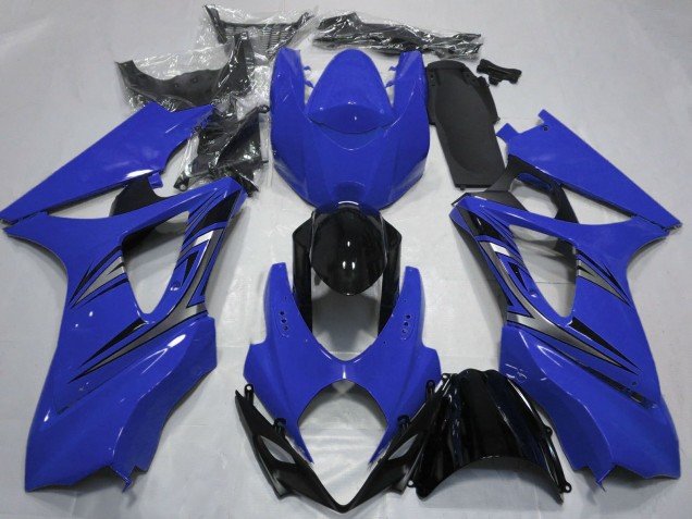 Purchase 2007-2008 Blue Glossy Black OEM Style Suzuki GSXR 1000 Motorcycle Fairings UK
