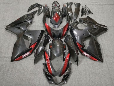 Purchase 2009-2016 Carbon Fiber Red Suzuki GSXR 1000 Motorcycle Fairings UK