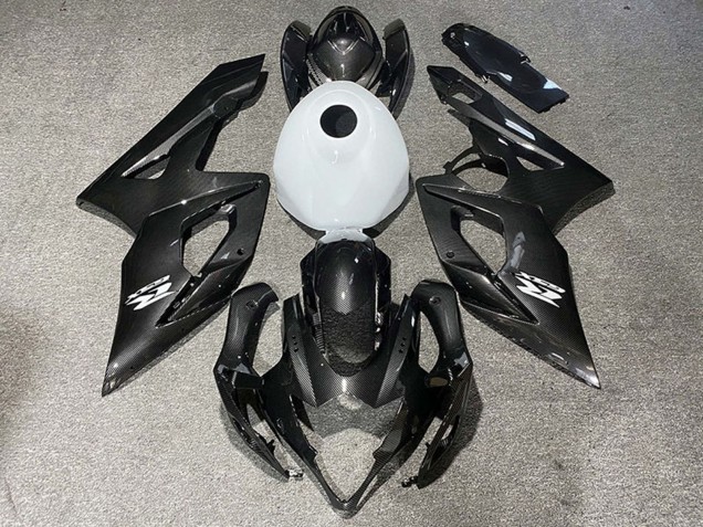 Purchase 2005-2006 Carbon Fiber Style Glossy White Suzuki GSXR 1000 Motorcycle Fairings UK
