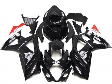 Purchase 2007-2008 Glossy Black White Red Suzuki GSXR 1000 Motorcycle Fairings UK