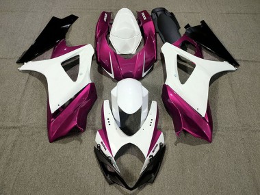 Purchase 2007-2008 White Pink Black Suzuki GSXR 1000 Motorcycle Fairings UK