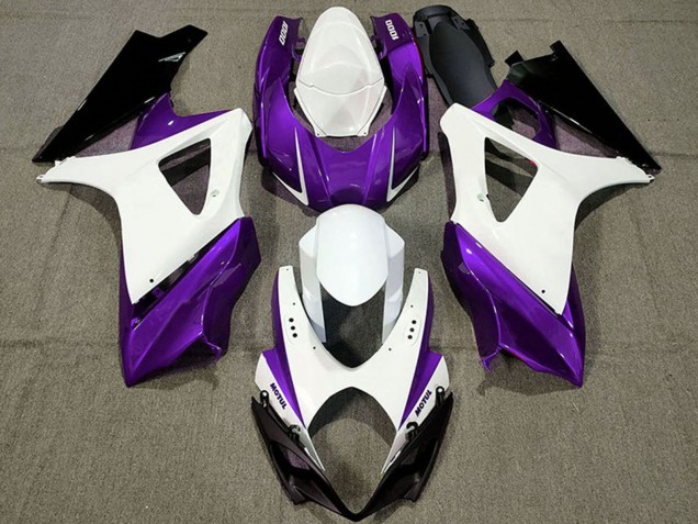 Purchase 2007-2008 White Purple Black Suzuki GSXR 1000 Motorcycle Fairings UK