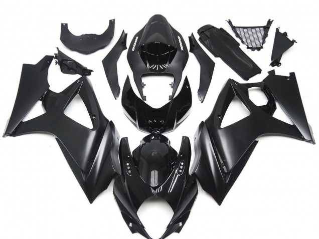 Purchase 2007-2008 Glossy Black Matte Black Suzuki GSXR 1000 Motorcycle Fairing Kits UK