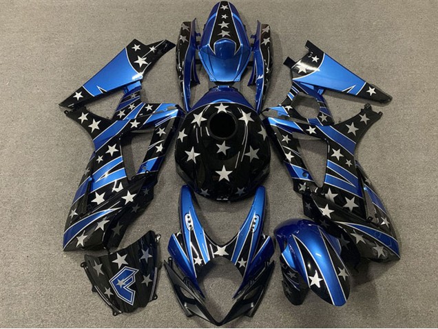 Purchase 2007-2008 Blue Glossy Black Star Suzuki GSXR 1000 Motorcycle Fairings UK