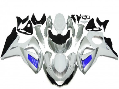 Purchase 2009-2016 White Blue Silver Suzuki GSXR 1000 Motorcycle Fairing UK