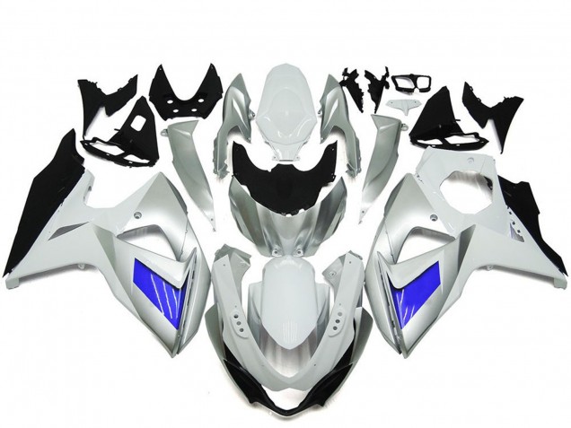 Purchase 2009-2016 White Blue Silver Suzuki GSXR 1000 Motorcycle Fairing UK