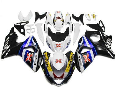 Purchase 2009-2016 White Blue Black SPIDI Dark Dog Suzuki GSXR 1000 Motorcycle Fairings UK