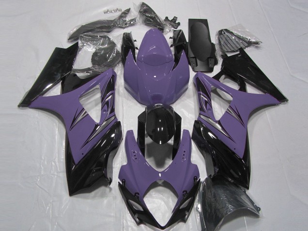 Purchase 2007-2008 Dark Purple Glossy Black Suzuki GSXR 1000 Motorcycle Fairings UK