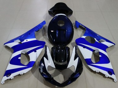 Purchase 2000-2002 Blue White Black Suzuki GSXR 1000 Motorcycle Fairings UK