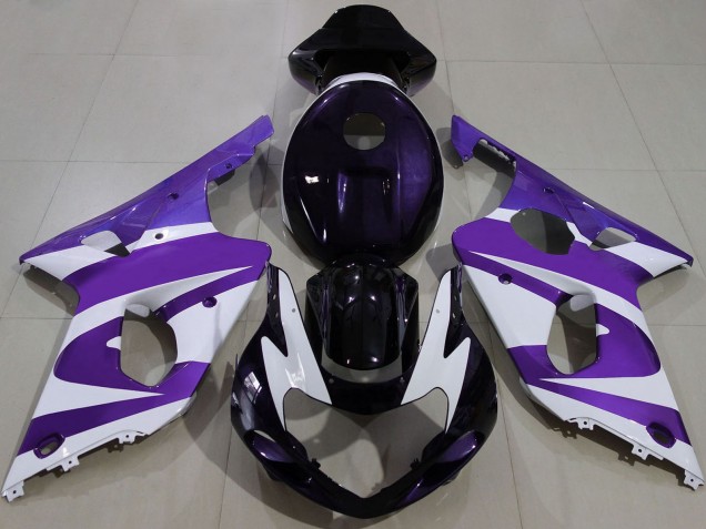 Purchase 2000-2002 Purple White Black Suzuki GSXR 1000 Motorcycle Fairings UK