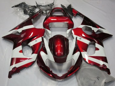 Purchase 2000-2002 White Red Suzuki GSXR 1000 Motorcycle Fairings UK
