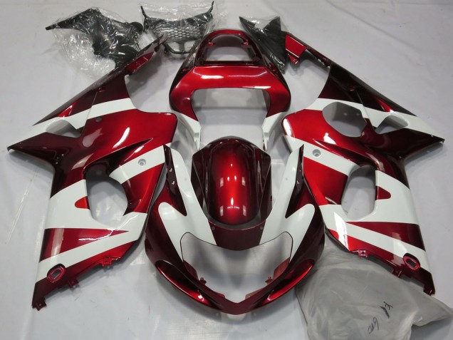 Purchase 2000-2002 White Red Suzuki GSXR 1000 Motorcycle Fairings UK