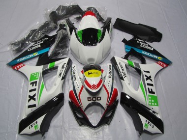 Purchase 2007-2008 White Blue Green Yellow Red Fixi 500 Suzuki GSXR 1000 Motorcycle Fairings UK
