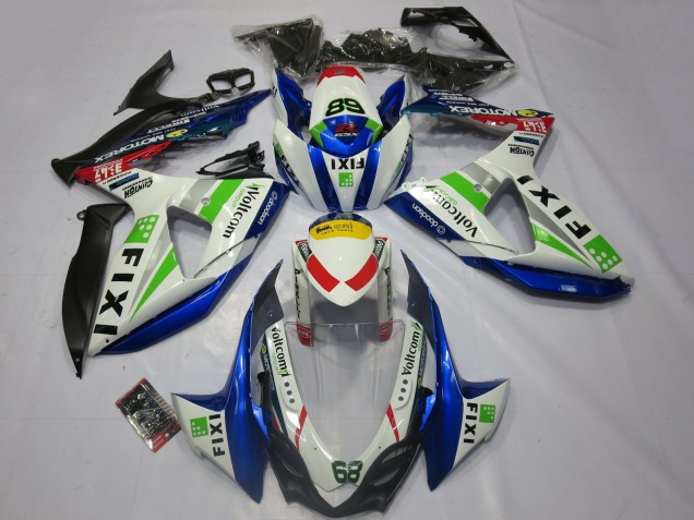 Purchase 2009-2016 Fixi Suzuki GSXR 1000 Motorcycle Fairings UK