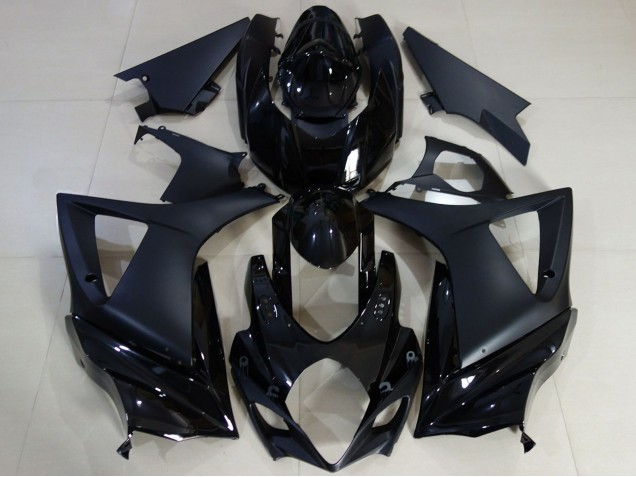 Purchase 2007-2008 Glossy Black Matte Black Suzuki GSXR 1000 Motorcycle Fairing UK