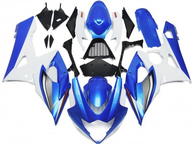 Purchase 2005-2006 White Blue Suzuki GSXR 1000 Motorcycle Fairings UK