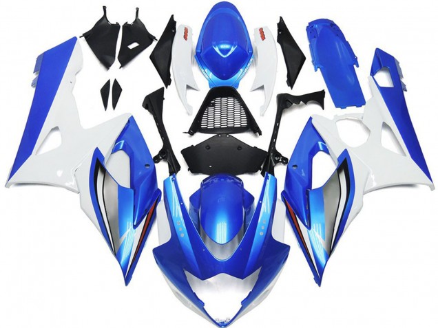 Purchase 2005-2006 White Blue Suzuki GSXR 1000 Motorcycle Fairings UK