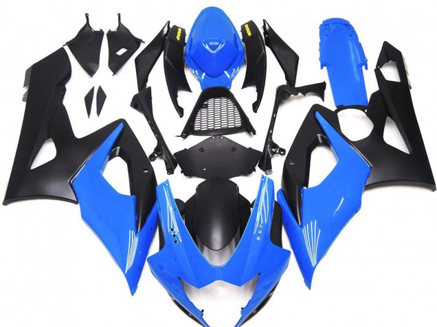 Purchase 2005-2006 Blue Matte Black Yellow Suzuki GSXR 1000 Motorcycle Fairings UK