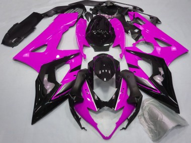 Purchase 2005-2006 Pink Glossy Black Suzuki GSXR 1000 Motorcycle Fairings UK