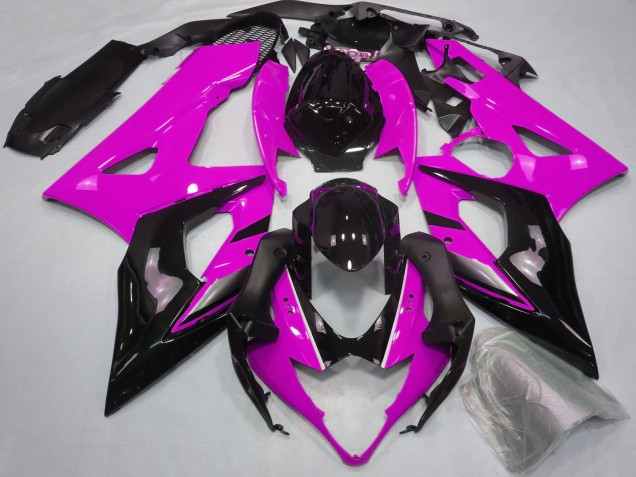 Purchase 2005-2006 Pink Glossy Black Suzuki GSXR 1000 Motorcycle Fairings UK