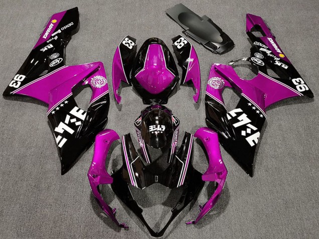 Purchase 2005-2006 Pink Glossy Black White Suzuki GSXR 1000 Motorcycle Fairings UK