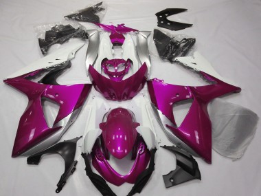 Purchase 2009-2016 Pink White Suzuki GSXR 1000 Motorcycle Fairings UK