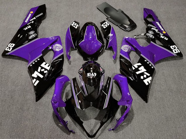 Purchase 2005-2006 Purple Glossy Black White Suzuki GSXR 1000 Motorcycle Fairings UK