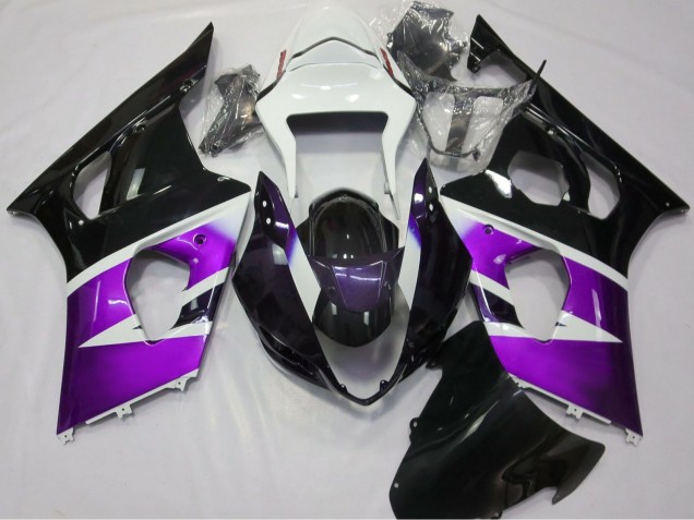 Purchase 2003-2004 Purple White Glossy Black Suzuki GSXR 1000 Motorcycle Fairings UK