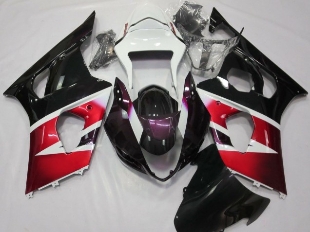 Purchase 2003-2004 Red White Glossy Black Suzuki GSXR 1000 Motorcycle Fairings UK