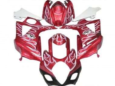Purchase 2007-2008 Red White Flame Suzuki GSXR 1000 Motorcycle Fairings UK