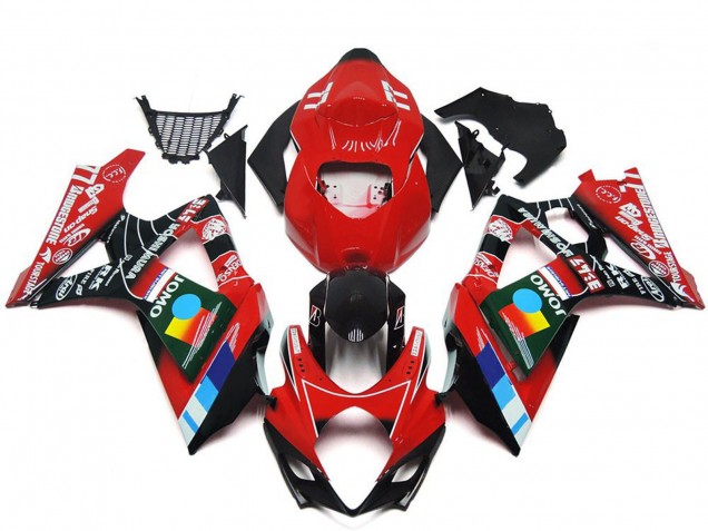 Purchase 2007-2008 Red Black Blue White Yellow Suzuki GSXR 1000 Motorcycle Fairings UK
